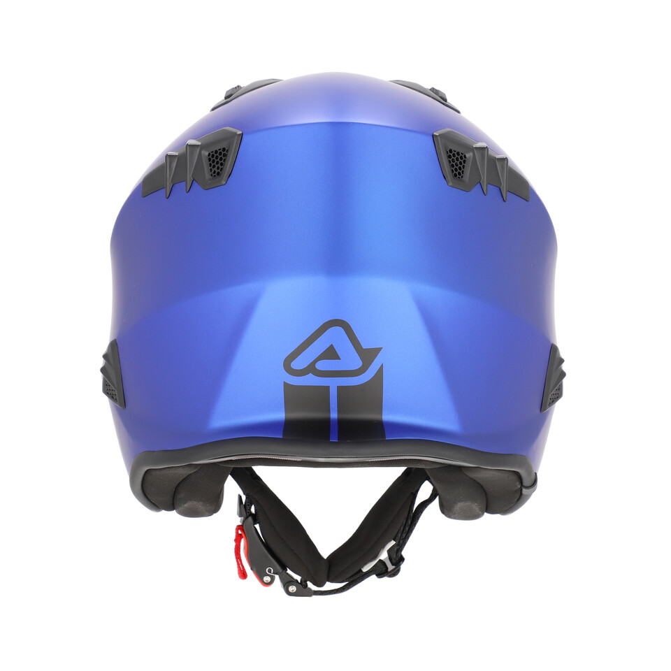 JET ARIA  METALLIC SPECIAL BLU ACERBIS JET CON VISIERINO A SCOMPARSA