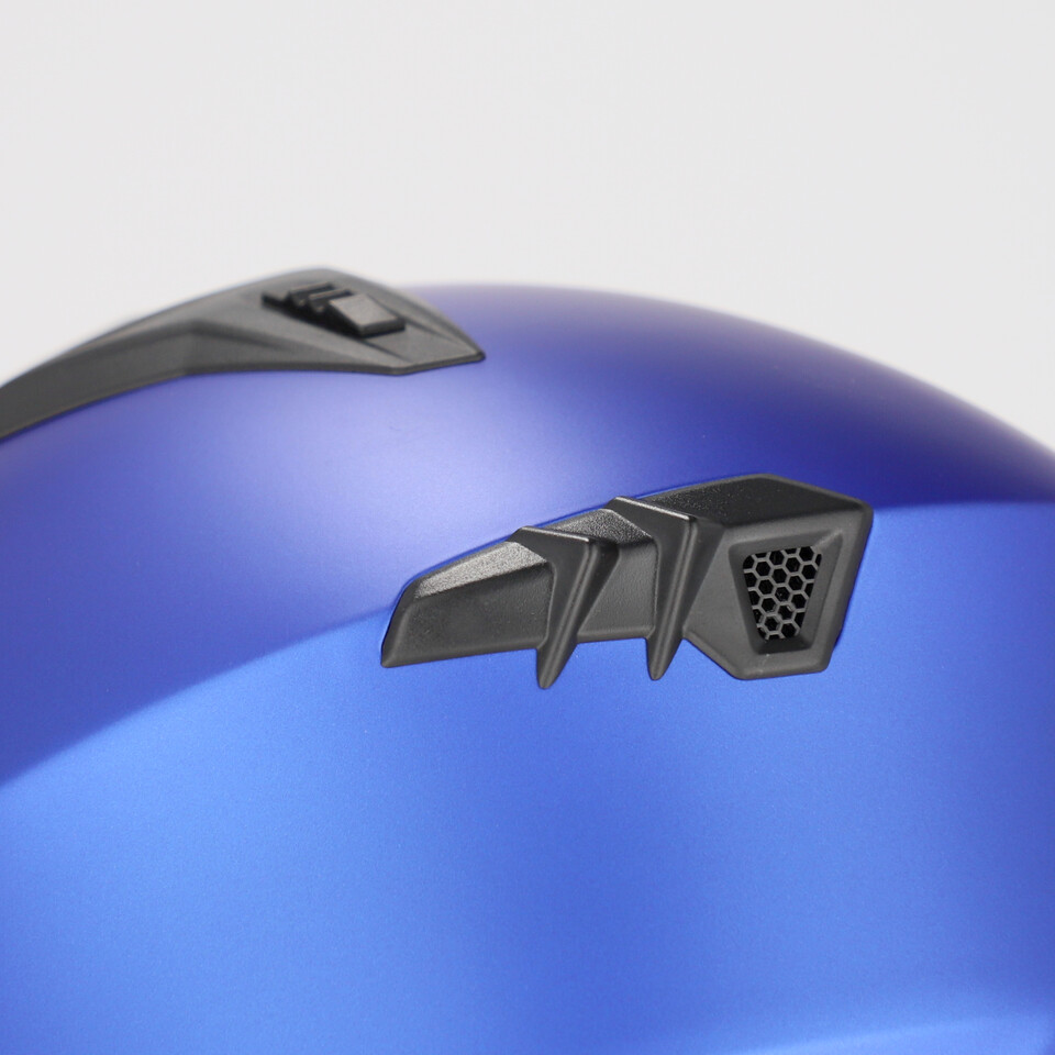 JET ARIA  METALLIC SPECIAL BLU ACERBIS JET CON VISIERINO A SCOMPARSA