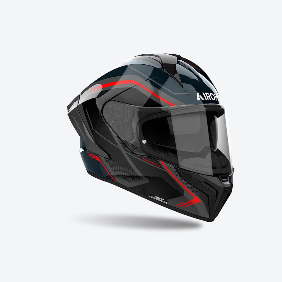 MATRYX WIDE RED - INTEGRALE/FULL-FACE COMPOSITE FIBER-FIBRE COMPOSTE AIROH GRAFICA
