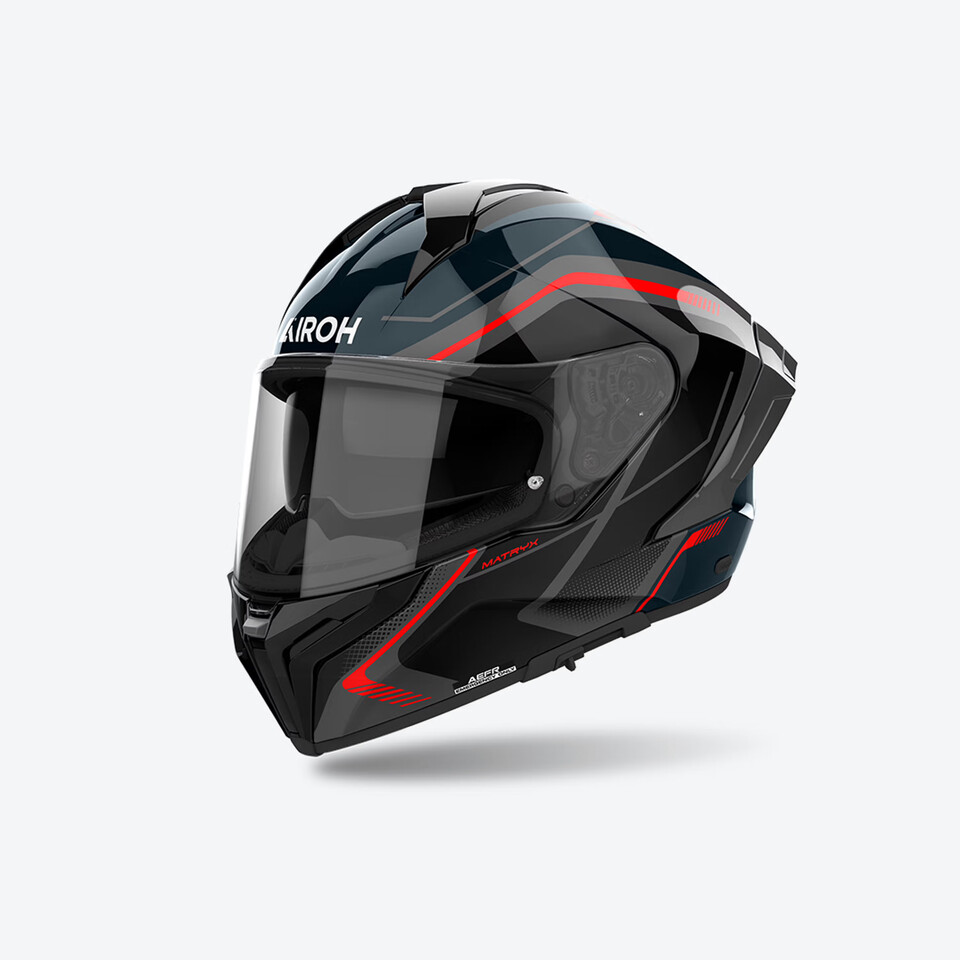 MATRYX WIDE RED - INTEGRALE/FULL-FACE COMPOSITE FIBER-FIBRE COMPOSTE AIROH GRAFICA