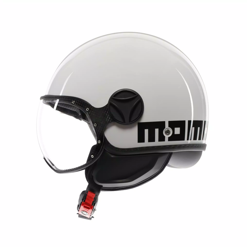 FIGHTER CLASSIC MOMO DESIGN WHITE/BLACK GLOSS