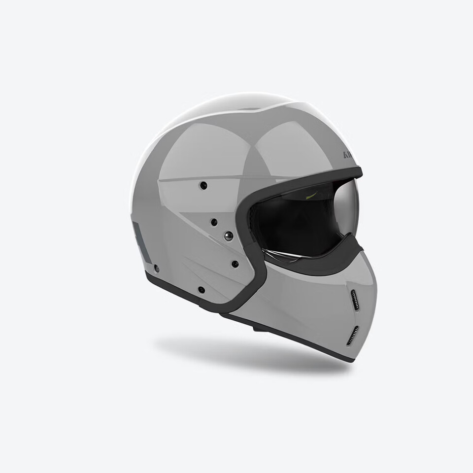 CASCO CROSSOVER J 110 AIROH MONO - CEMENT GREY GLOSS