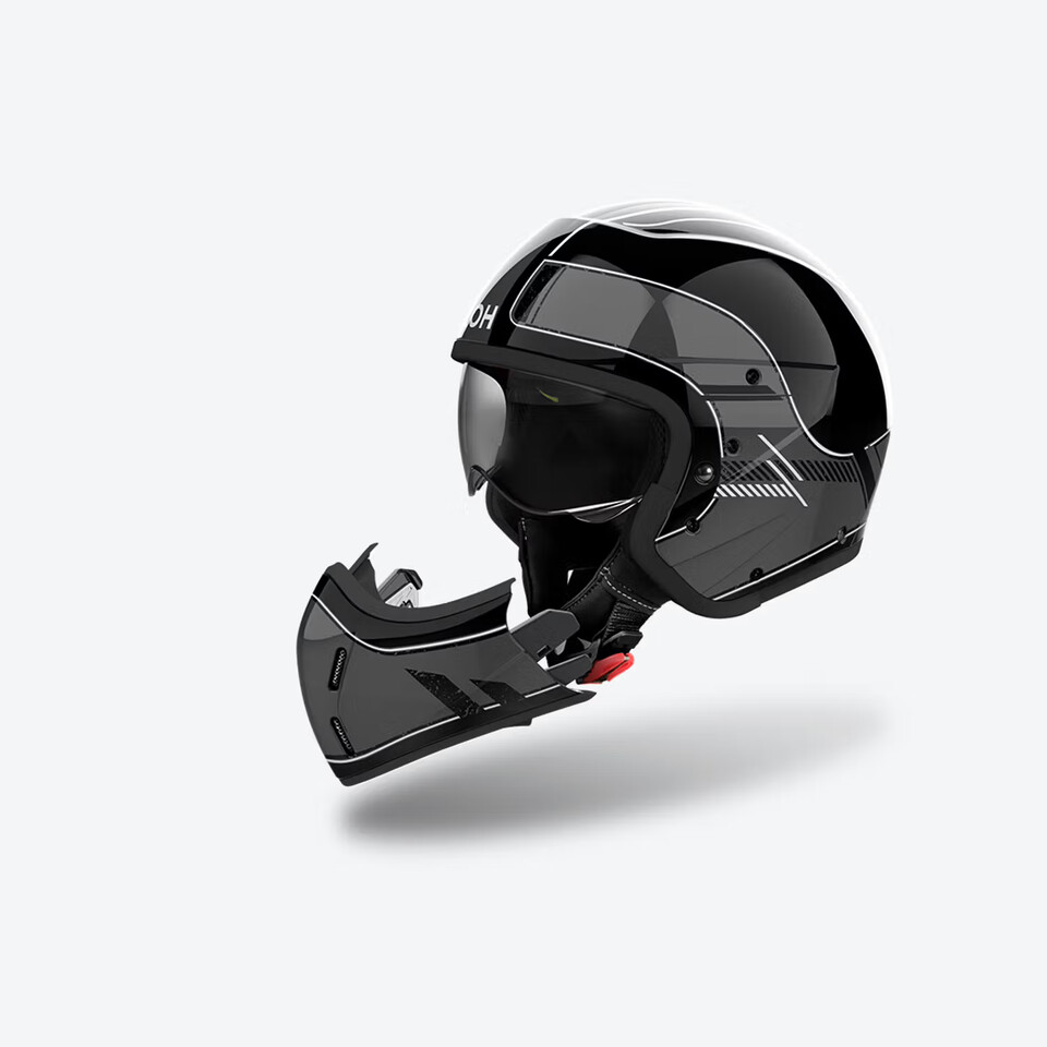 CASCO CROSSOVER J 110 AIROH RASTER GREY