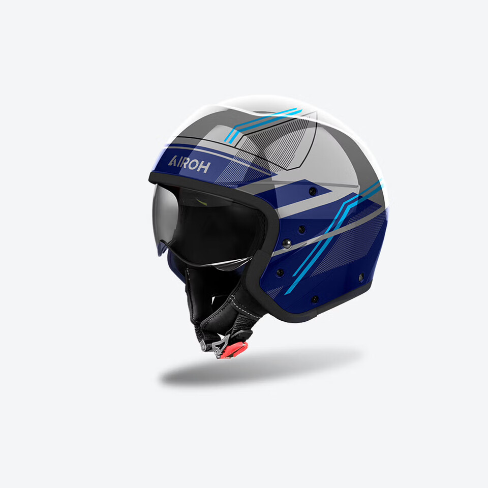CASCO CROSSOVER J 110 AIROH SLIM BLUE GLOSS