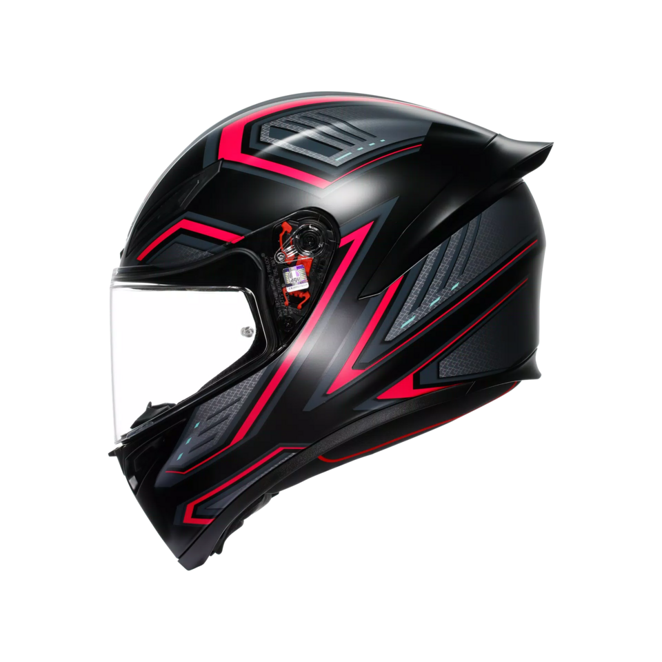 K1-S SLING CASCO MOTO INTEGRALE AGV MATT BLACK/PINK