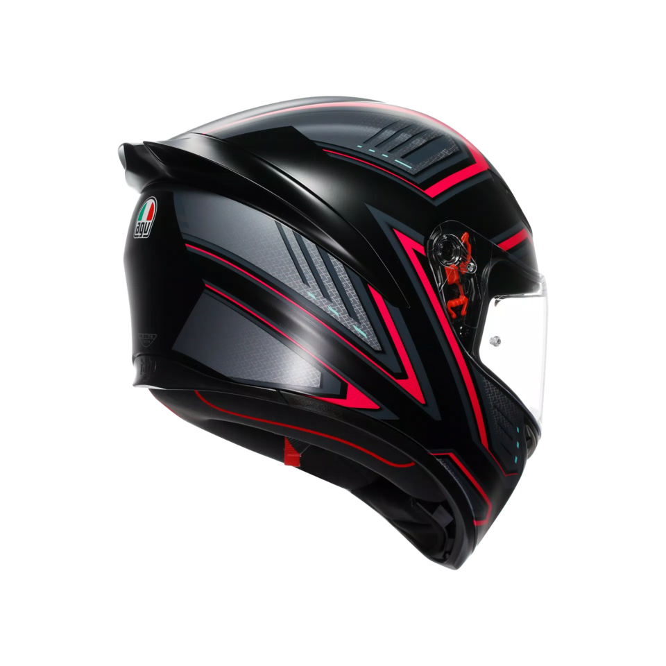 K1-S SLING CASCO MOTO INTEGRALE AGV MATT BLACK/PINK