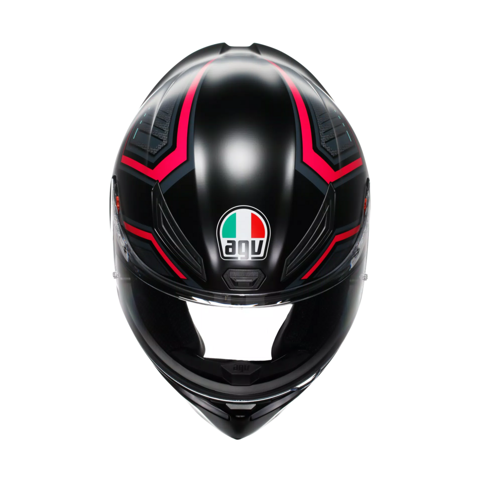 K1-S SLING CASCO MOTO INTEGRALE AGV MATT BLACK/PINK