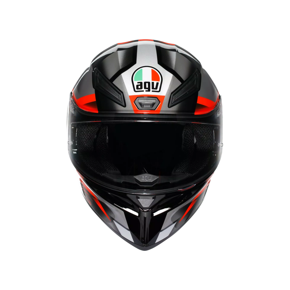 K1-S FASTLAP CASCO MOTO INTEGRALE AGV BLACK/GREY/RED