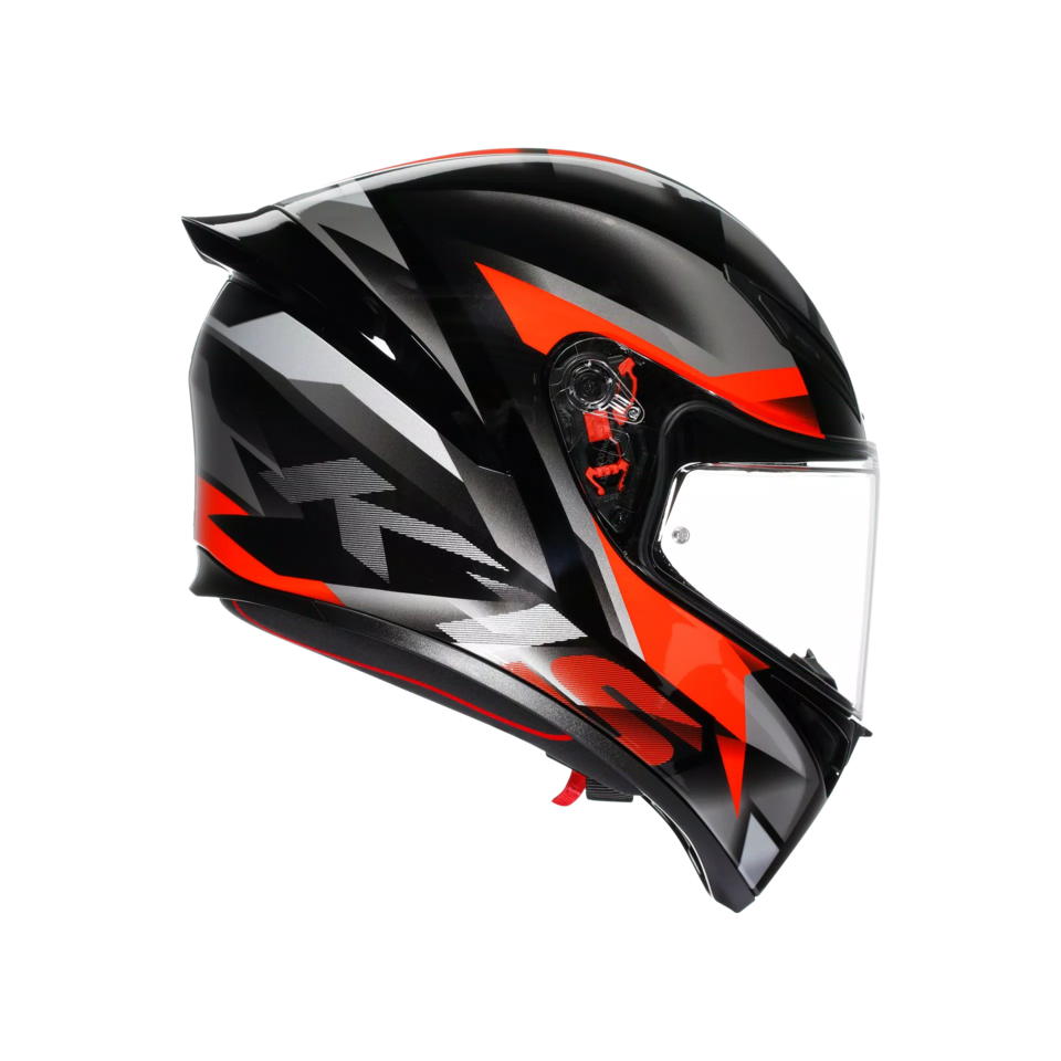 K1-S FASTLAP CASCO MOTO INTEGRALE AGV BLACK/GREY/RED