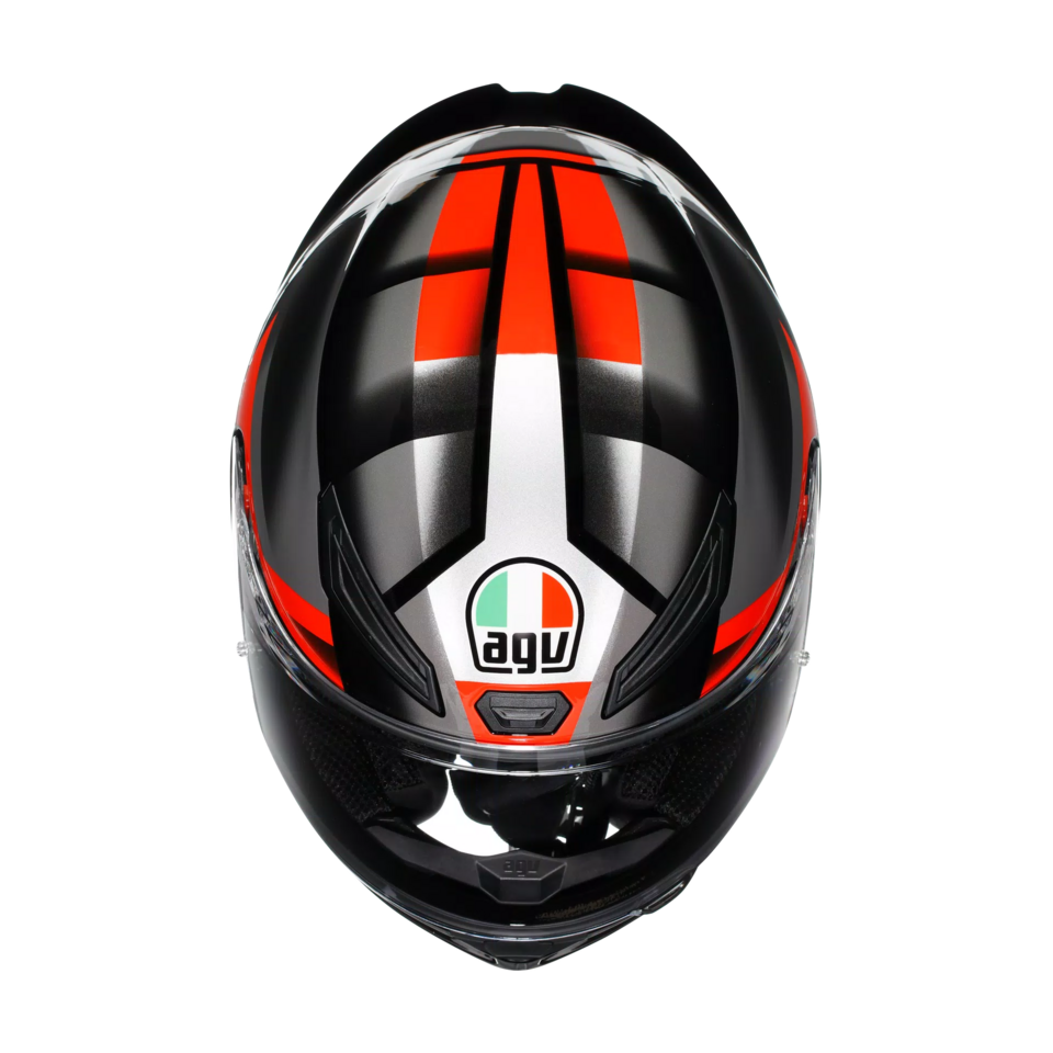K1-S FASTLAP CASCO MOTO INTEGRALE AGV BLACK/GREY/RED