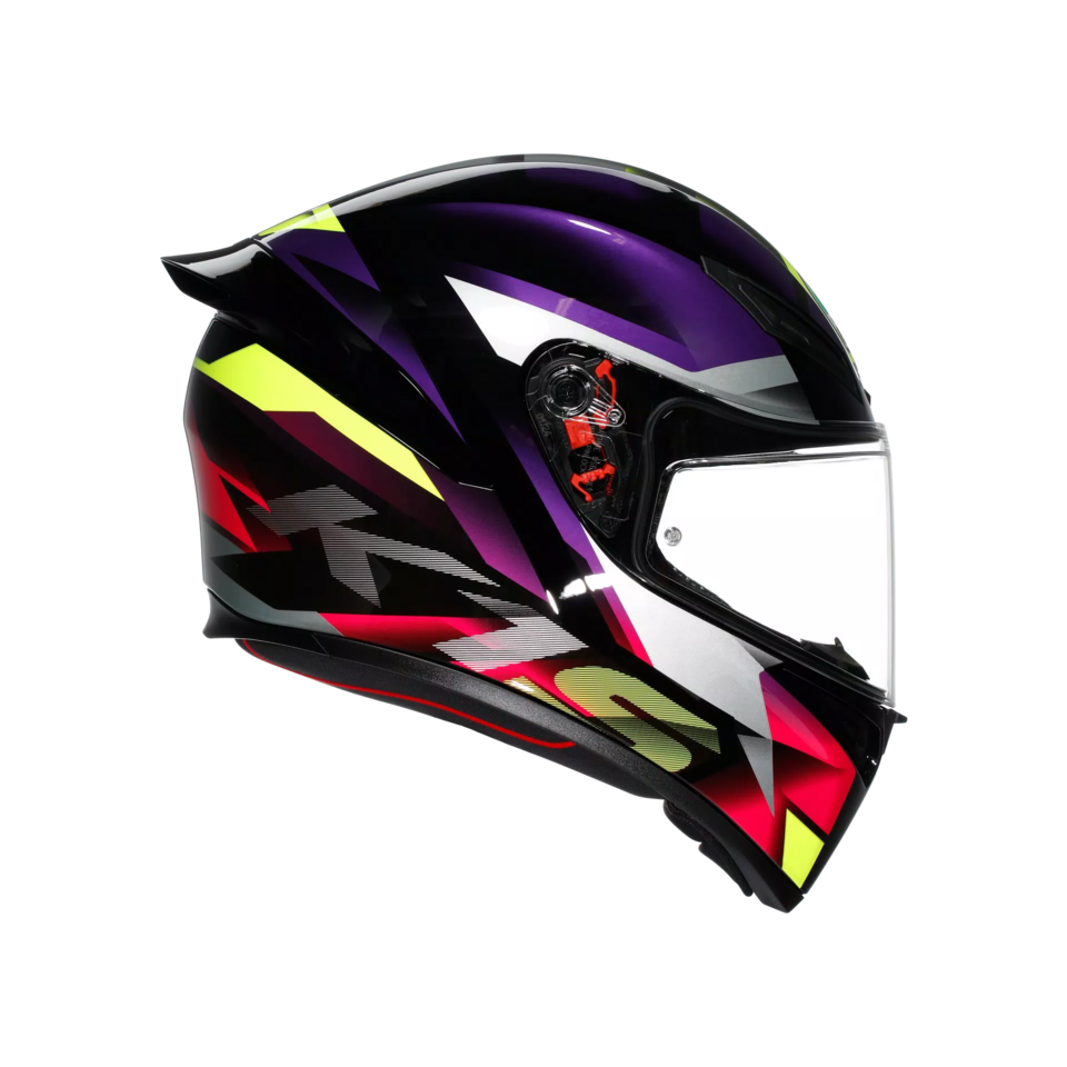 K1-S FASTLAP CASCO MOTO INTEGRALE AGV BLACK/PURPLE/PINK