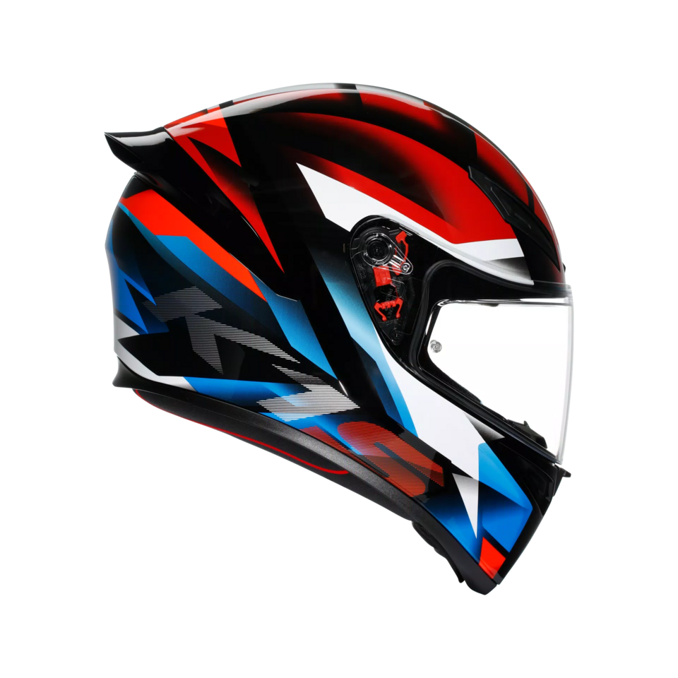 K1-S FASTLAP CASCO MOTO INTEGRALE AGV BLACK/RED/BLUE