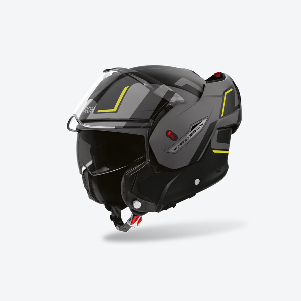 MATHISSE II CASCO MODULARE FLIP-UP REVERSIBILE AIROH GENIUS YELLOW MATT