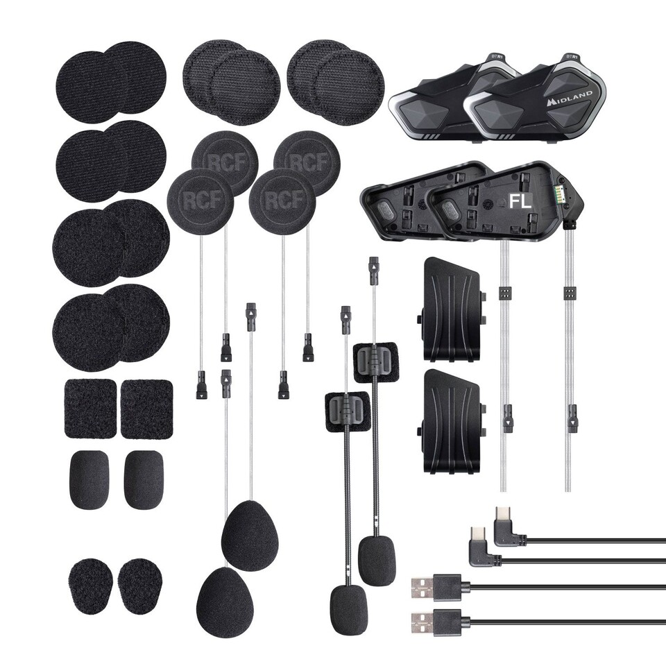 BTR1 DOPPIO MIDLAND sistema di comunicazione Bluetooth moto a moto