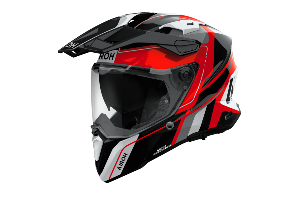 COMMANDER 2 AIROH SKIP RED GLOSS