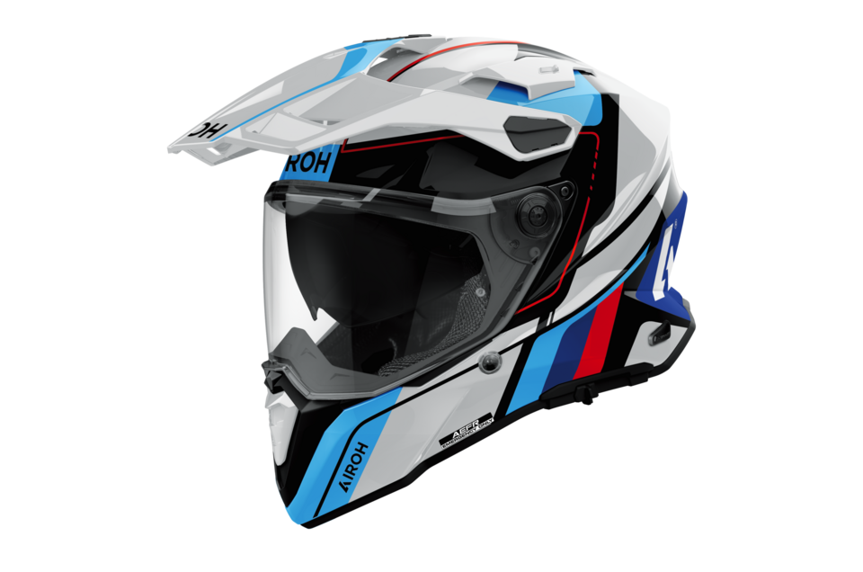 COMMANDER 2 AIROH SKIP White/red gloss