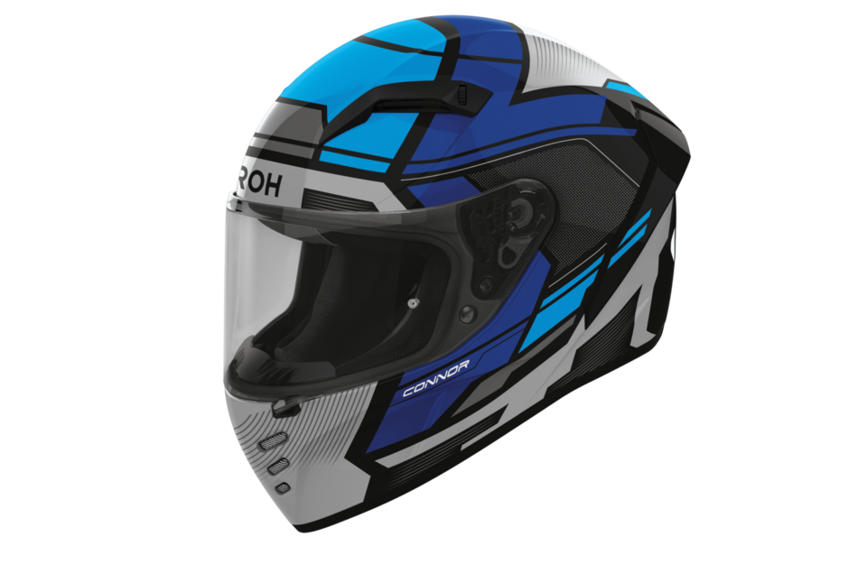 CONNOR  EGO AIROH BLUE GLOSS