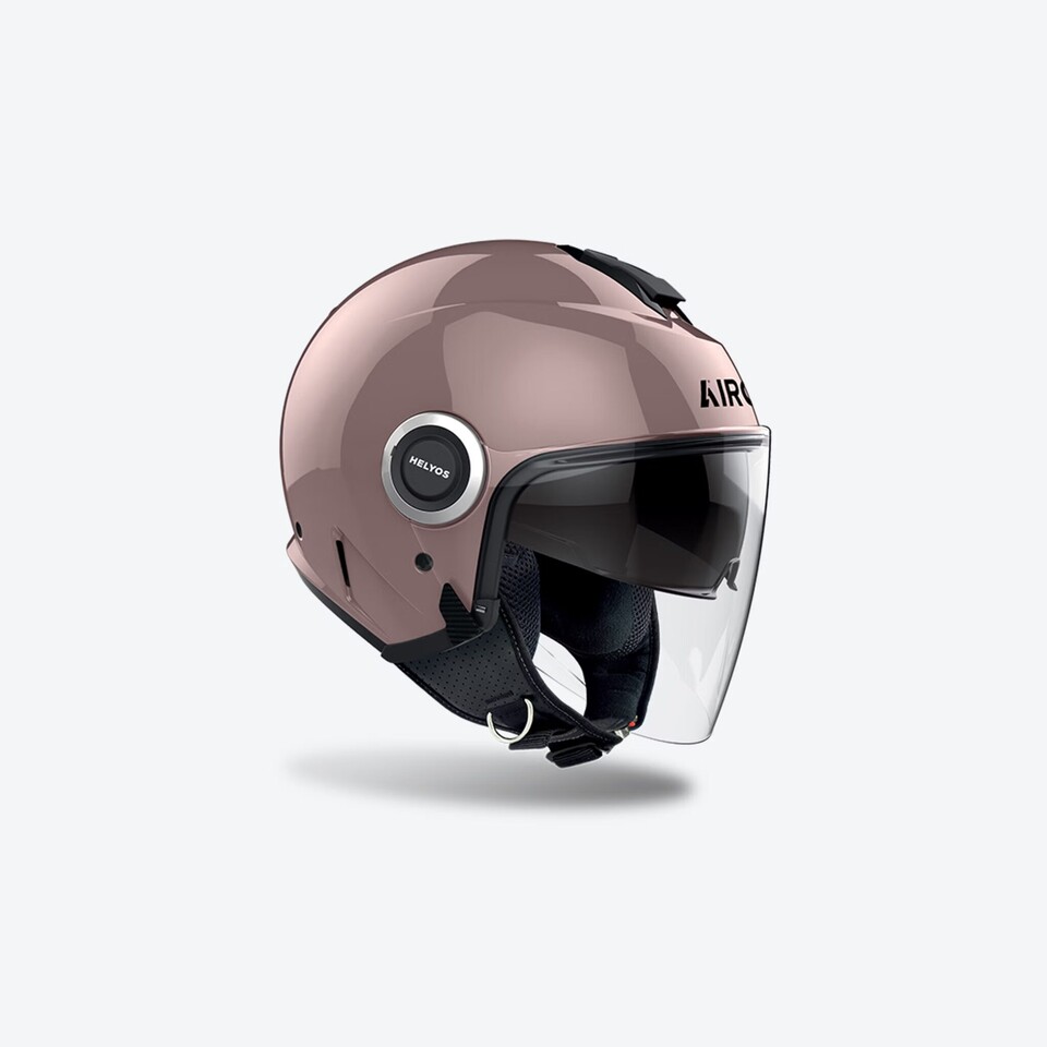 HELYOS CASCO JET IN TERMOPLASTICA AIROH METALLIC ROSE