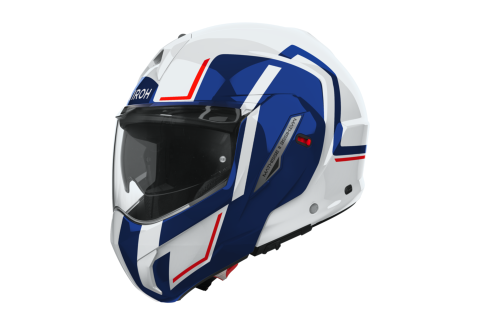 MATHISSE II CASCO MODULARE FLIP-UP REVERSIBILE AIROH GENIUS BLU /RED GLOSS