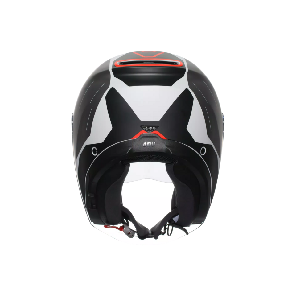IRIDES AGV TRIESTE MATT BLACK/WHITE/RED