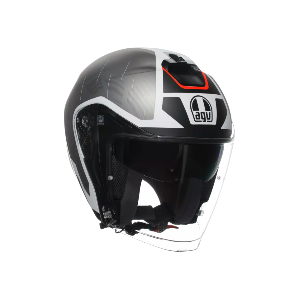 IRIDES AGV TRIESTE MATT BLACK/WHITE/RED