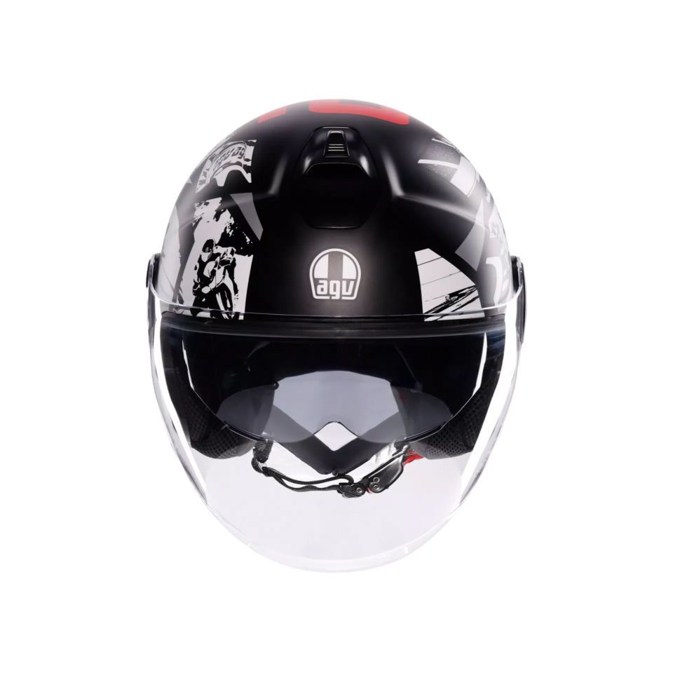 ETERES AGV HISTORY MATT BLACK/WHITE/RED