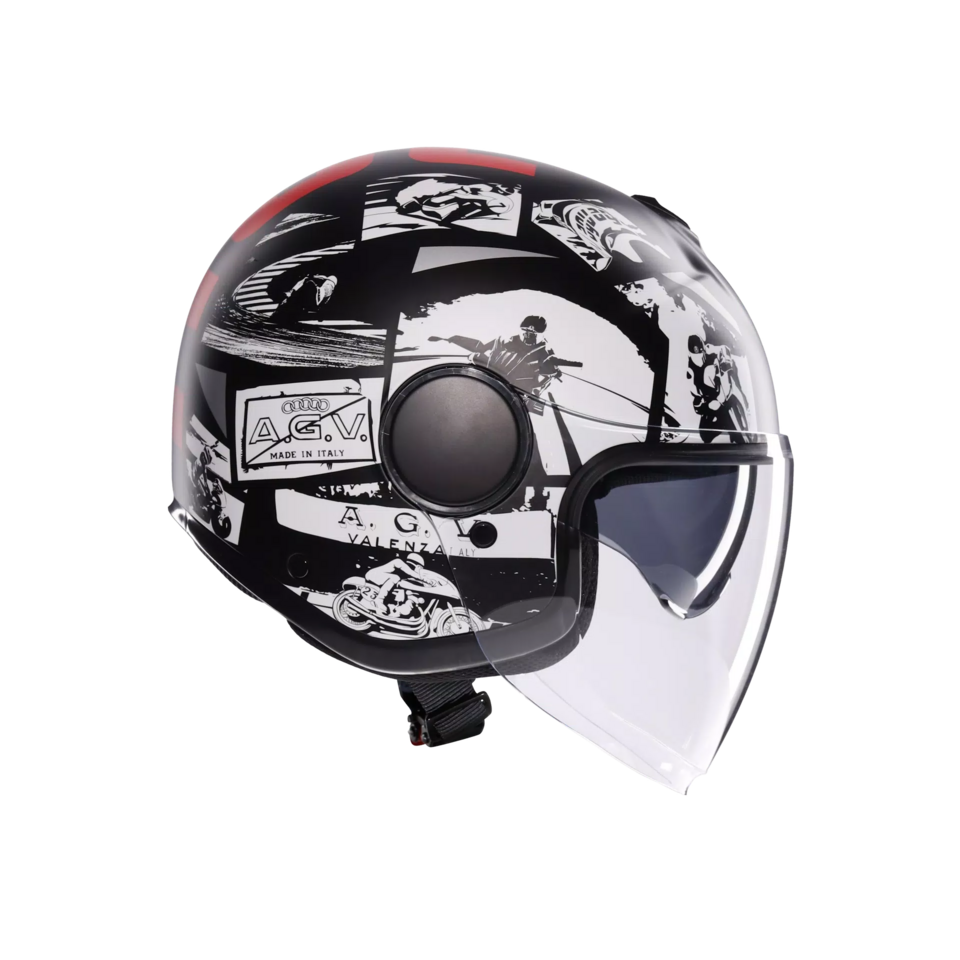ETERES AGV HISTORY MATT BLACK/WHITE/RED