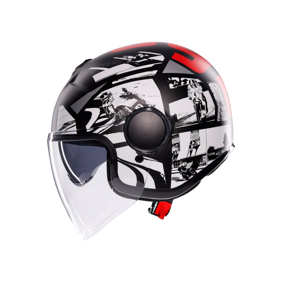 ETERES AGV HISTORY MATT BLACK/WHITE/RED