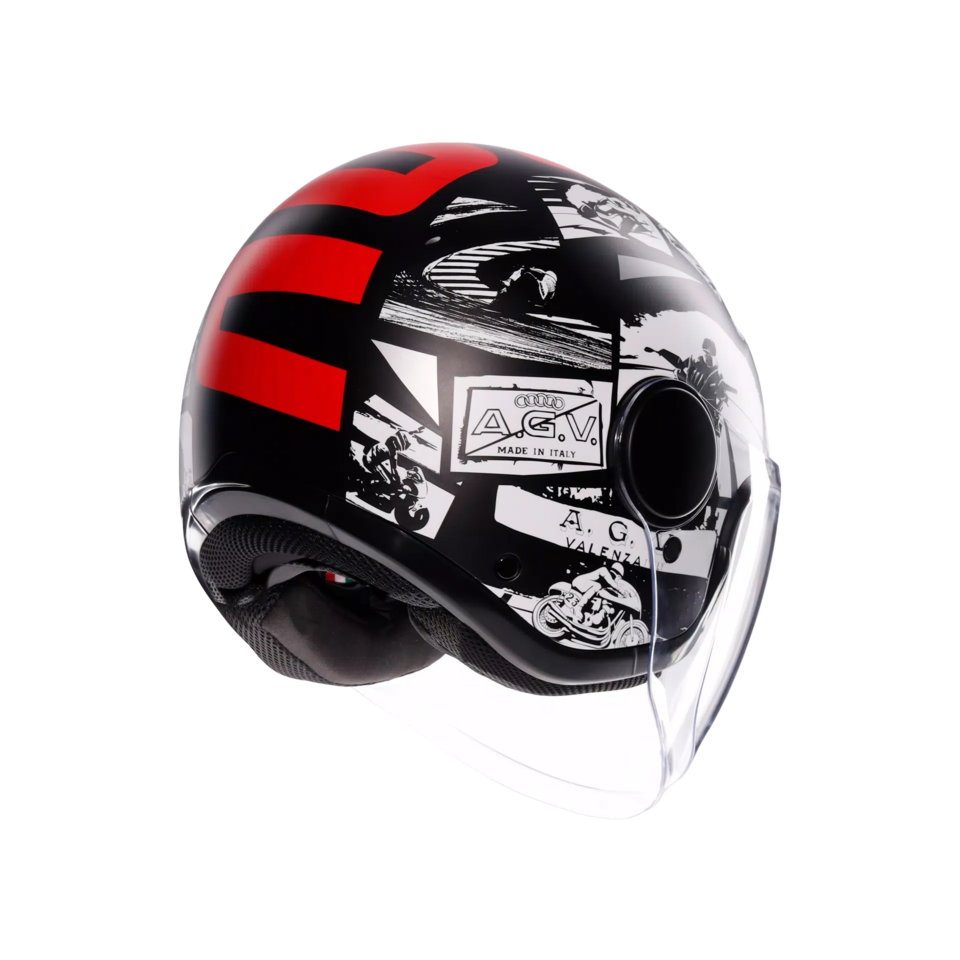 ETERES AGV HISTORY MATT BLACK/WHITE/RED