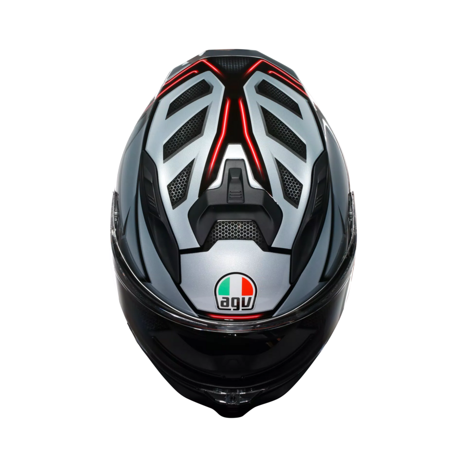 K7 GRAPHIC AGV JAEGER BLACK SILVER