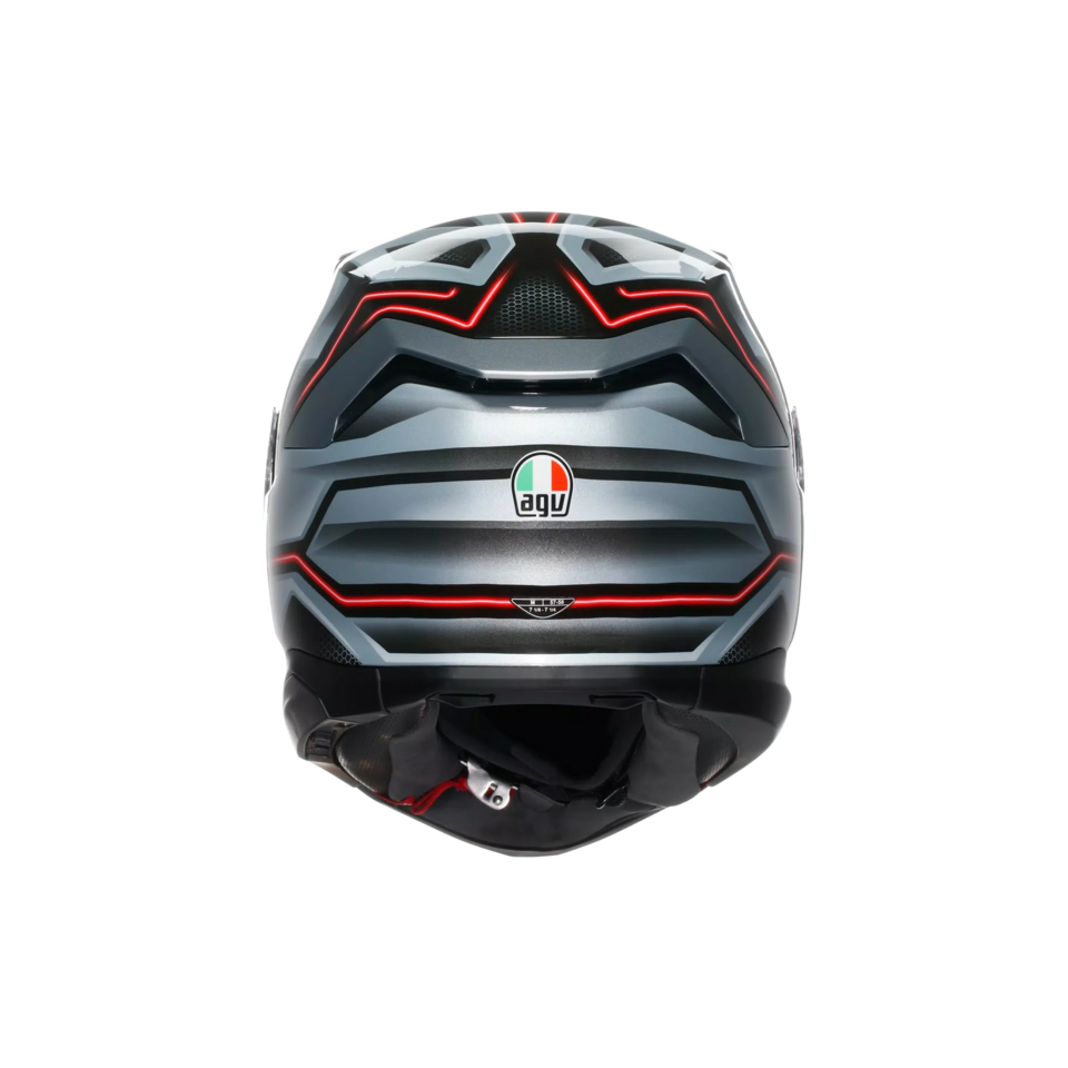 K7 GRAPHIC AGV JAEGER BLACK SILVER