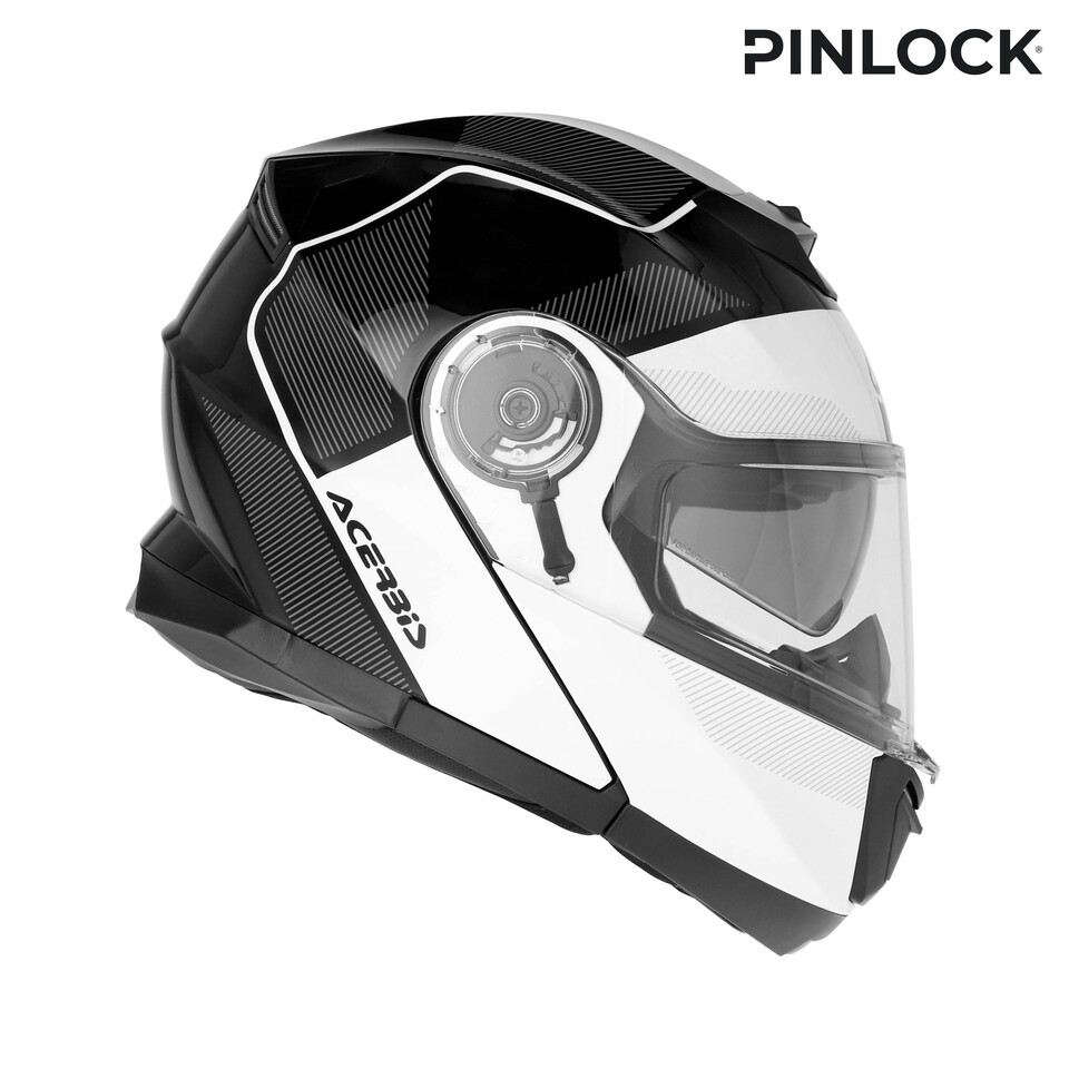 CASCO MODULARE SEREL 22-06 ACERBIS BIANCO NERO