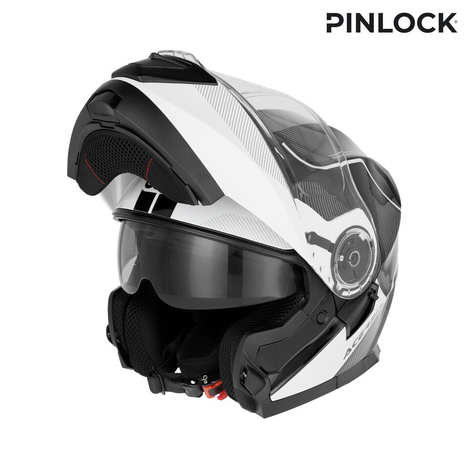 CASCO MODULARE SEREL 22-06 ACERBIS BIANCO NERO