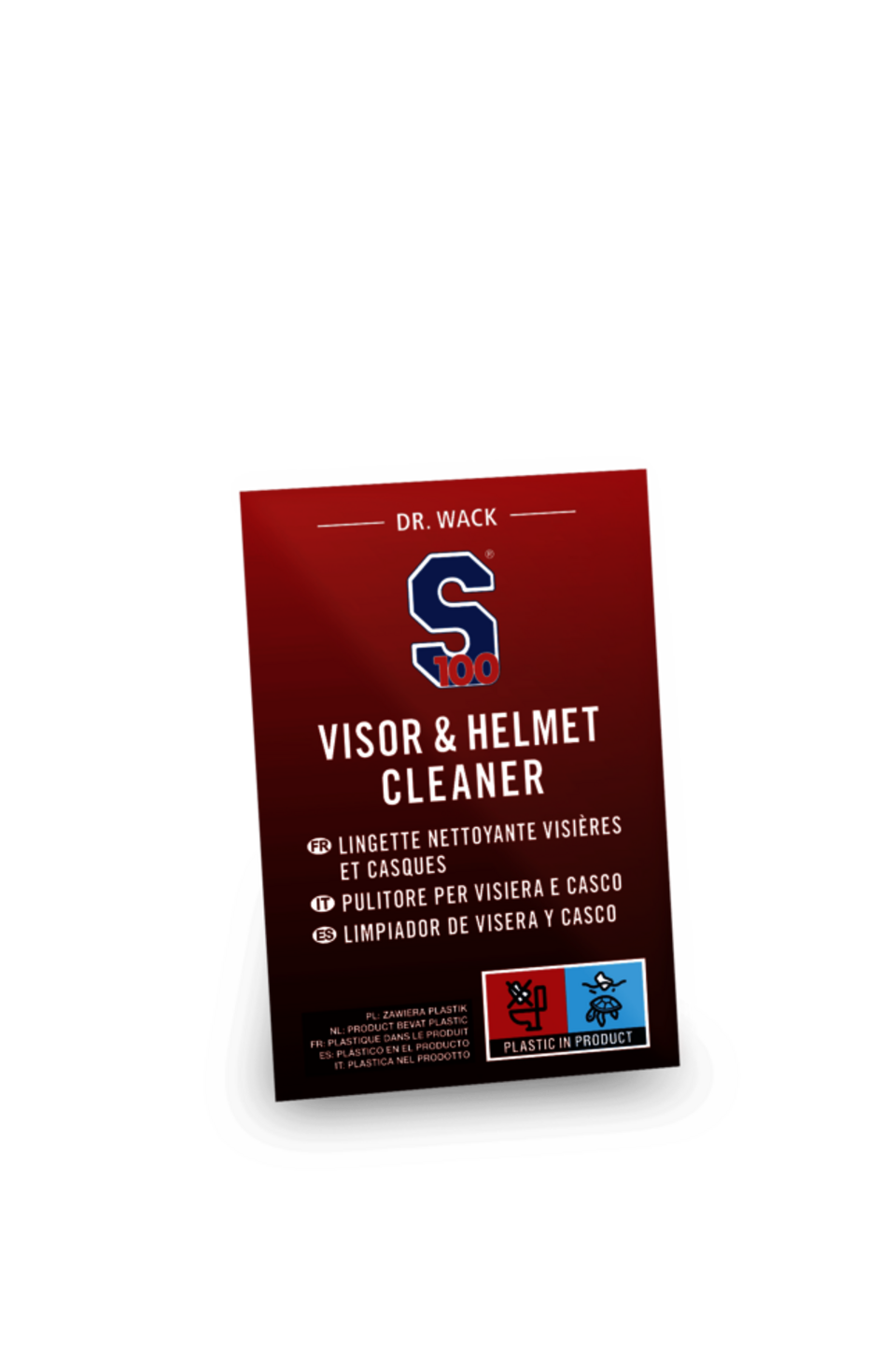 SALVIETTA PER LA PULIZIA DELLA VISIERA E DEL CASCO 1PCS DR.WACK S100