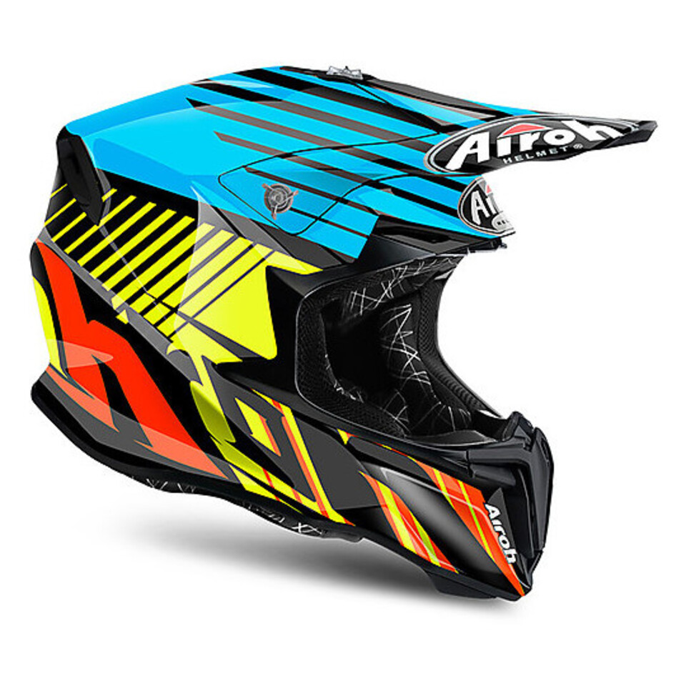 AIROH TWIST  STRANGE AIROH Casco off-road - cross in resina termoplastica
