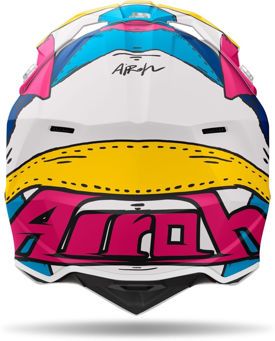 WRAAP PAINT FUCSIA MATT AIROH Casco off-road - cross in resina termoplastica