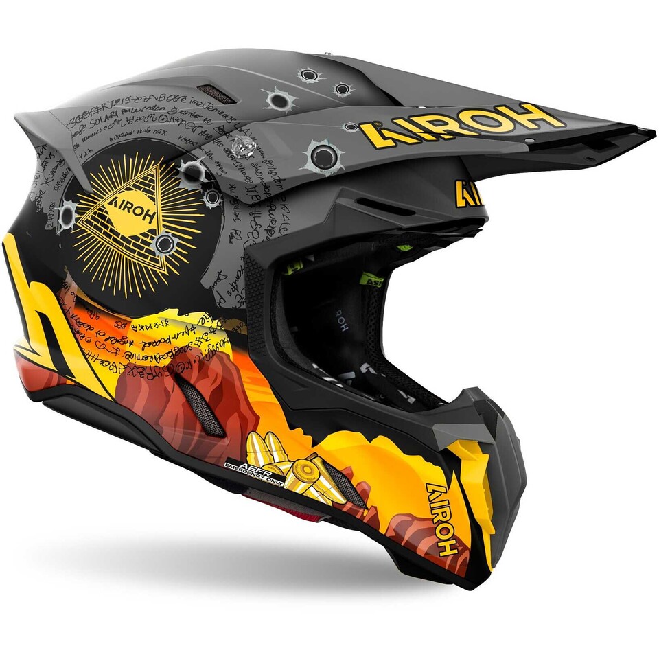TWIST 3  ADVENTURE MATT AIROH CASCO FUORISTRADA/ CROSS