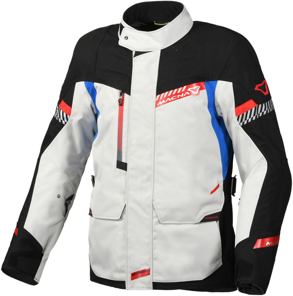 ASPIRE GIACCA DA MOTO INVERNALE SFODERABILE MACNA WHITE BLUE RED