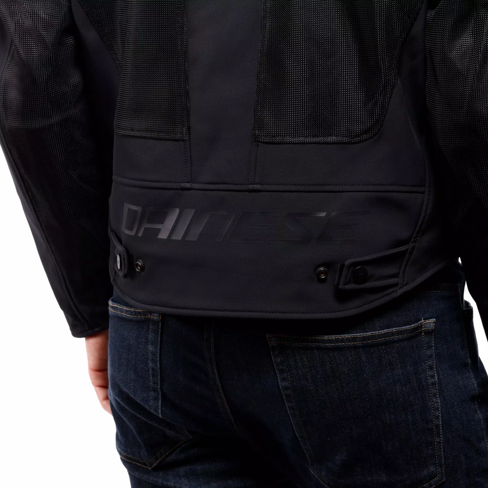 SUPER SPRINT AIR TEX GIACCA MOTO  DA UOMO Dainese BLACK WHITE