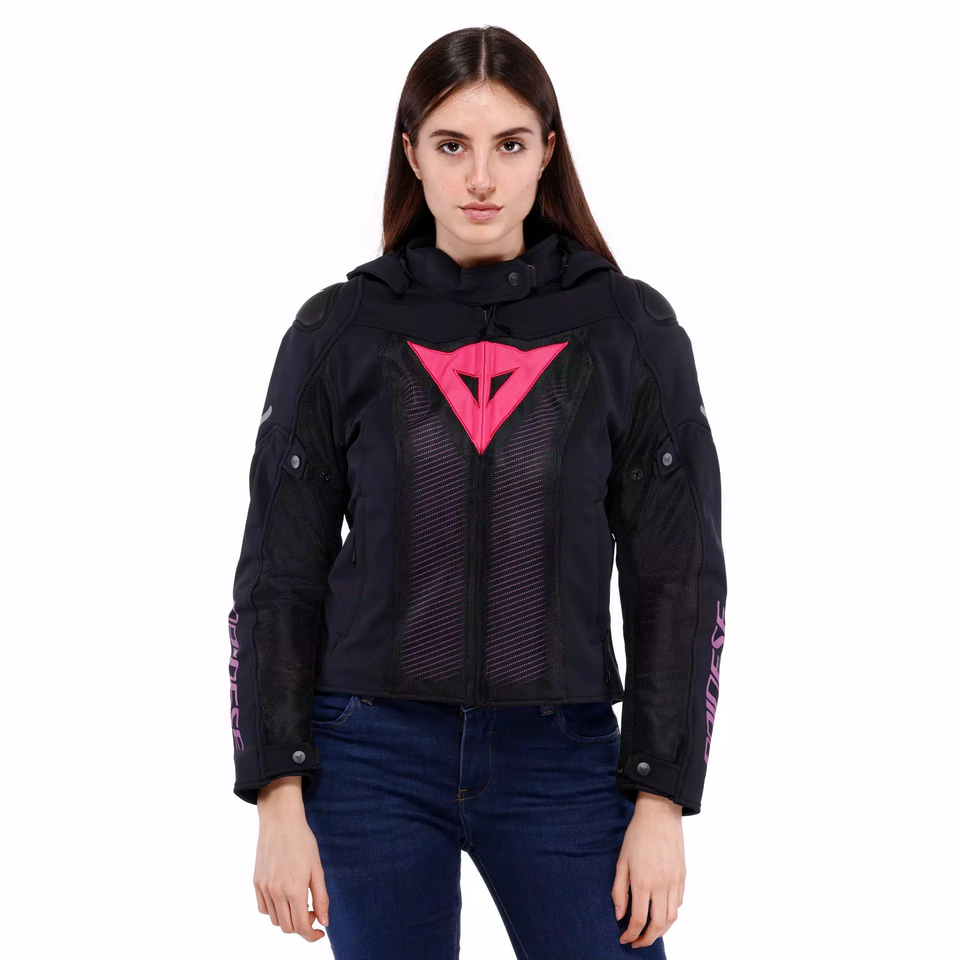 SUPER SPRINT AIR TEX GIACCA MOTO  DA DONNA Dainese BLACK PINK VIOLA