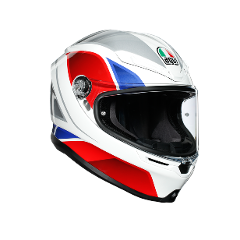 K6 E2205 MULTI AGV HYPHEN WHITE/RED/BLUE