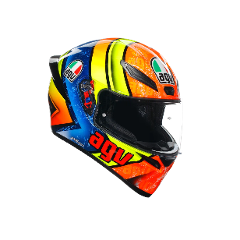 K1-S IZAN AGV BLUE/ORANGE/YELLOW GLOSS