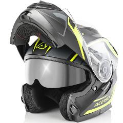 CASCO SEREL MODULARE ACERBIS BLACK/YELLOW/ GREY