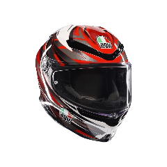 K6 S E2206 INTEGRALE/FULL FACE AGV REEVAL WHITE/RED/GREY