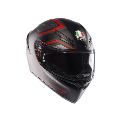 K1-S SLING CASCO MOTO INTEGRALE AGV MATT BLACK - RED