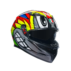 K3 CASCO MOTO INTEGRALE 2206 AGV BIRDY 2.0 GREY/YELLOW/RED