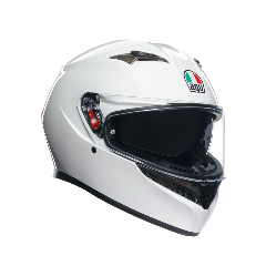 K3 CASCO MOTO INTEGRALE 2206 AGV MONO SETA WHITE