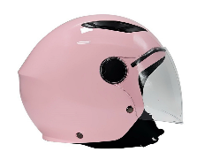 Casco Moto Bambino Demi-Jet, 838 CHILDREN BHR ROSA