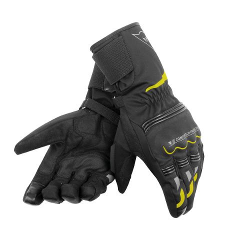 TEMPEST UNISEX D-DRY® LONG GLOVES  Dainese  Black/Fluo-Yellow