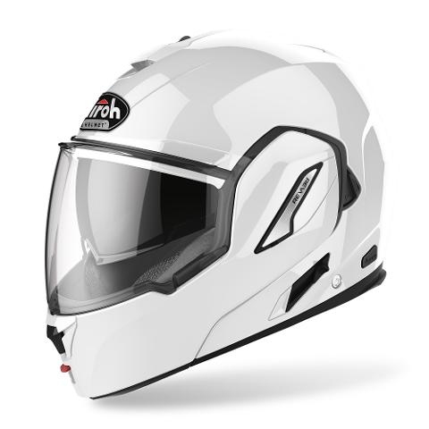 REV 19 MONOCOLORE AIROH WHITE COMPLETO DI PINLOCK